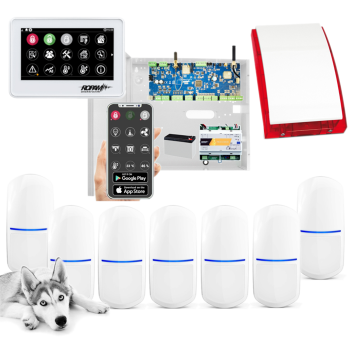 SYSTEM ALARMOWY ROPAM NeoLTE-IP-64-SET TPR-4WS-P 7x SLIM-PIR-PET SP-4001R 7.2Ah